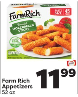 Weis Markets Farm rich appetizers offer