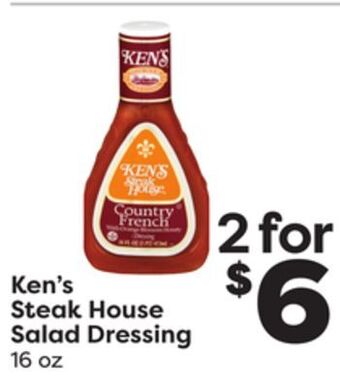 Weis Markets Ken's steak house salad dressing offer