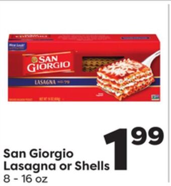 Weis Markets San giorgio lasagna or shells offer