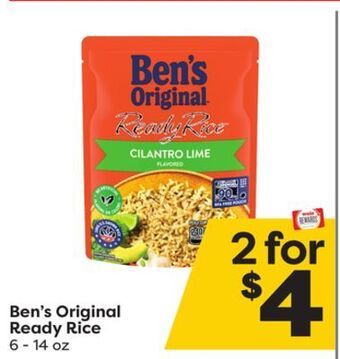 Weis Markets Ben's original ready rice offer