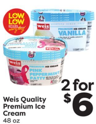 Weis Markets Weis quality premium ice cream offer