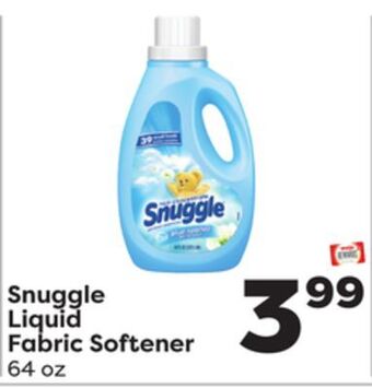 Weis Markets Snuggle liquid fabric softener offer