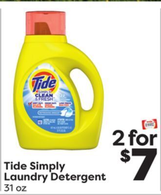Weis Markets Tide simply laundry detergent offer