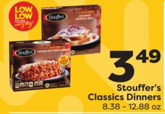 Weis Markets Stouffer's classics dinners offer