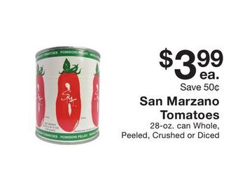 Fairway Store Market San marzano tomatoes offer