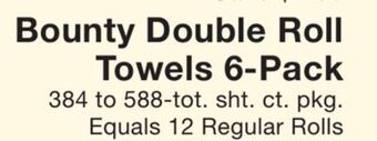 Fairway Store Market Bounty double roll towels 6-pack offer