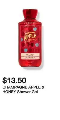 Bath & Body Works Champagne apple & honey shower gel offer