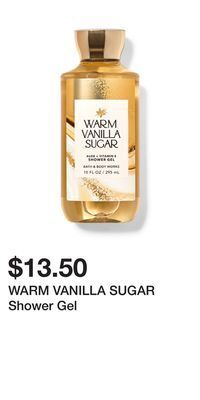 Bath & Body Works Warm vanilla sugar shower gel offer