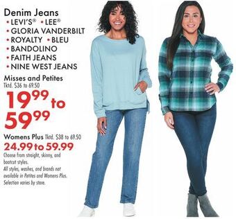 Boscov's Denim jeans offer