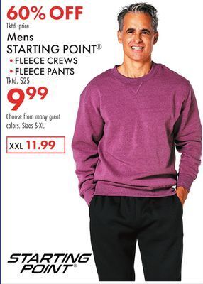 Boscov's Mens starting point® offer