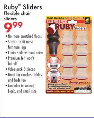 Boscov's Ruby™ sliders flexible chair offer