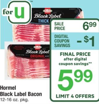 ACME Hormel black label bacon offer