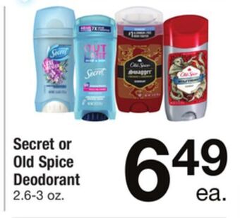 ACME Secret or old spice deodorant offer