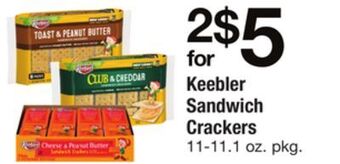 ACME Keebler sandwich crackers offer