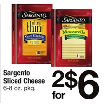 ACME Sargento sliced cheese offer