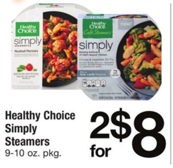 ACME Healthy choice simply steamers offer