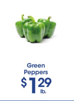 Price Rite Green peppers offer