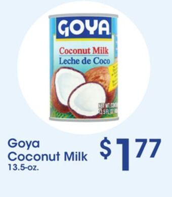 Price Rite Goya coconut milk offer