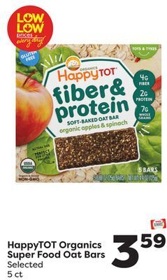 Weis Markets Happytot organics super food oat bars offer