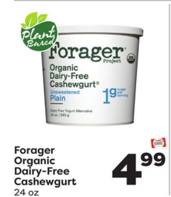 Weis Markets Forager organic dairy-free cashewgurt offer