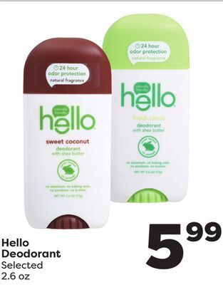 Weis Markets Hello deodorant offer