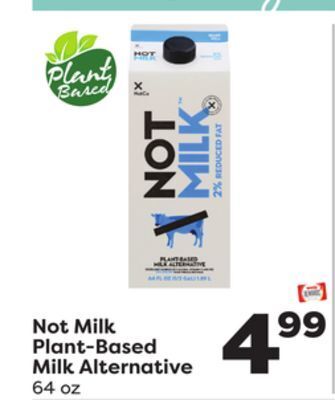 Weis Markets Not milk plant-based milk alternative offer