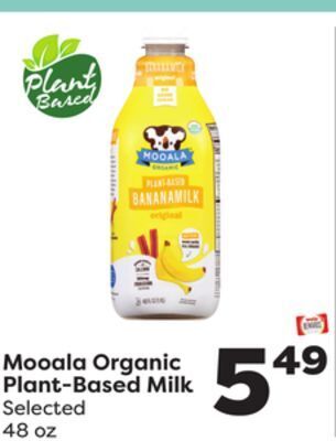 Weis Markets Mooala organic plant-based milk offer