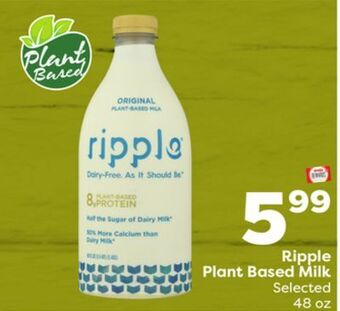 Weis Markets Ripple plant based milk offer