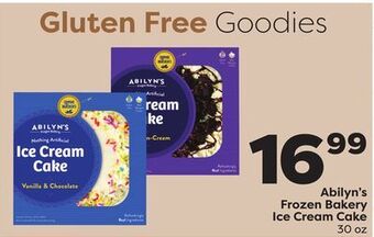 Weis Markets Abilyn's frozen bakery ice cream cake offer