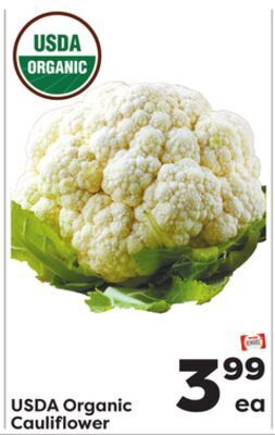 Weis Markets Usda organic cauliflower offer