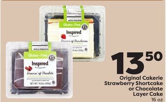 Weis Markets Original cakerie strawberry shortcake or chocolate layer cake offer