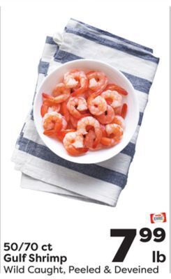 Weis Markets 50/70 ct gulf shrimp offer