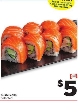 Weis Markets Sushi rolls offer