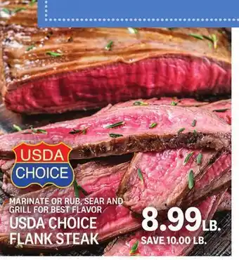 Kings Food Markets Usda choice flank steak offer