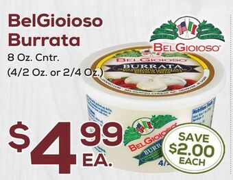 DeCicco & Sons Belgioioso burrata offer