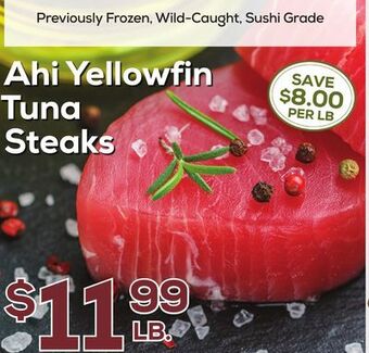 DeCicco & Sons Ahi yellowfin tuna steaks offer