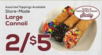 DeCicco & Sons Large cannoli offer