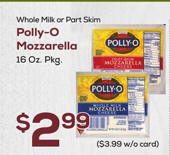 DeCicco & Sons Polly-o mozzarella offer