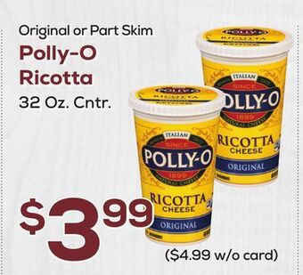DeCicco & Sons Polly-o ricotta offer