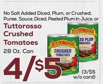 DeCicco & Sons Tuttorosso crushed tomatoes offer