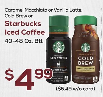 DeCicco & Sons Starbucks iced coffee offer