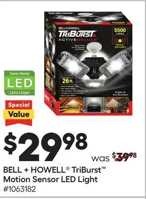 Lowe's Bell + howell® triburst™ motion sensor led light offer