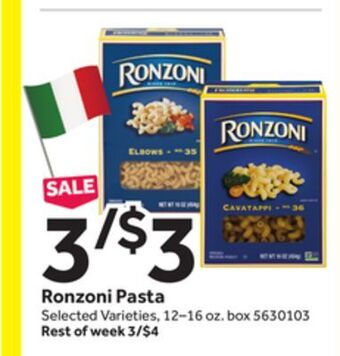 Stop&Shop Ronzoni pasta offer