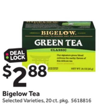 Stop&Shop Bigelow tea offer