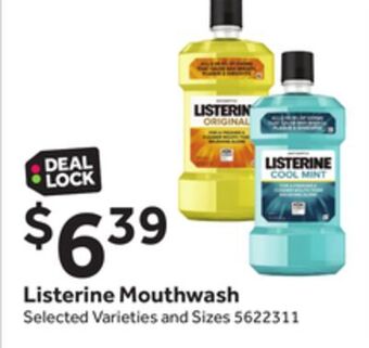 Stop&Shop Listerine mouthwash offer