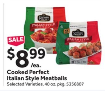 Stop&Shop Cooked perfect italian style meatballs offer