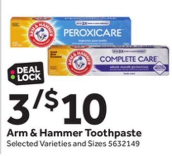Stop&Shop Arm & hammer toothpaste offer