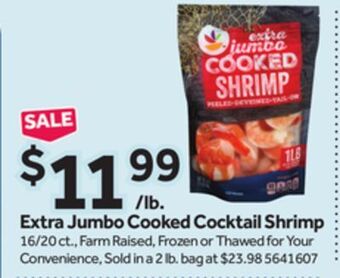Stop&Shop Extra jumbo cooked cocktail shrimp offer