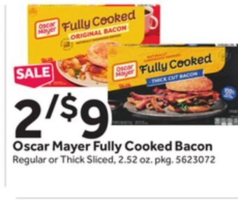 Stop&Shop Oscar mayer fully cooked bacon offer