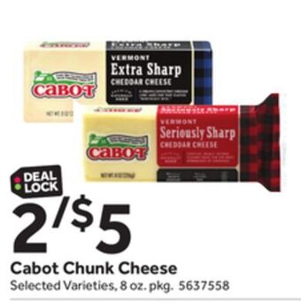Stop&Shop Cabot chunk cheese offer